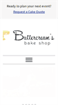 Mobile Screenshot of buttercreamsbakeshop.com